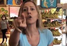 El ataque de furia de una mujer que se negó a usar mascarilla en un supermercado de Los Ángeles | VIDEO