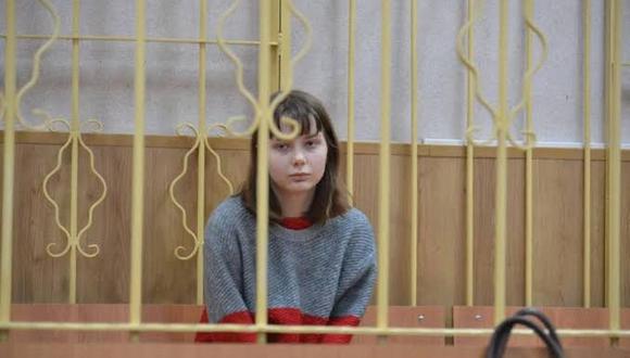 Olesya Krivtsova fue incluida en la lista de terroristas, junto a ISIS y Al Qaeda.