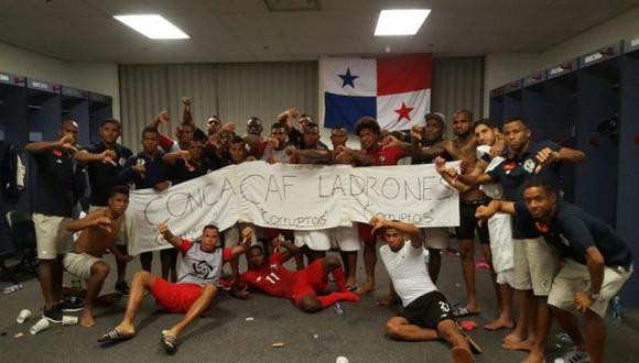 Selección de Panamá reclamó contra la Concacaf con esta foto