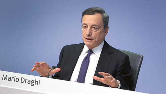 El titular del Banco Central Europeo (BCE), Mario Draghi, dijo que las expectativas del mercado están "muy bien alineadas" con las de la entidad. (Foto: AFP)