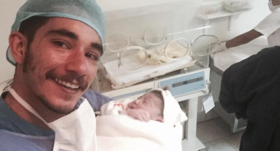 Christopher Gianotti feliz por nacimiento de María Paz. (Foto: Facebook)