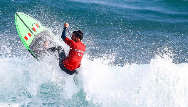 Tamil Martino derrotó al estadounidense Daniel Hughes y clasificó a la cuarta ronda principal de paddle surf. (Foto: Daniel Apuy)