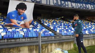 Con amor y respeto, al ‘Pibe de Oro’: Lorenzo Insigne rindió emotivo homenaje a Diego Armando Maradona en San Paolo | VIDEO 