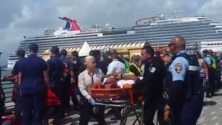 Así evacúan a pasajeros de crucero incendiado [VIDEOS]