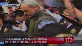 Manuel Burga: así fue trasladado a la sede del Poder Judicial