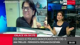 Periodista sufrió percance durante reporte en vivo desde España | VIDEO