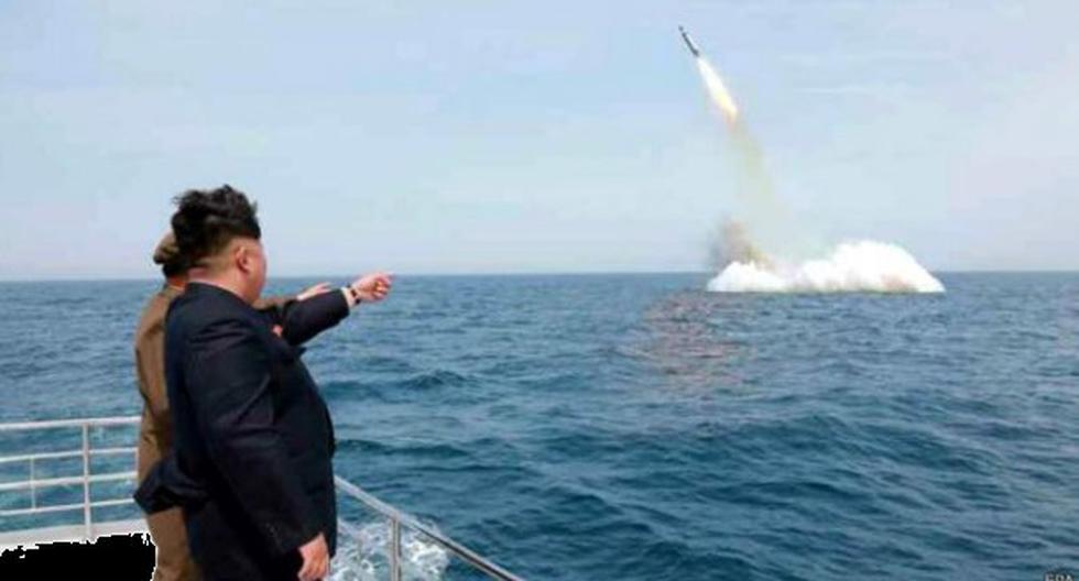 Corea del Norte lanzó un misil balístico desde un submarino al Mar del Este (Mar de Japón), informó el Ministerio de Defensa de Seúl. (Foto: EFE)