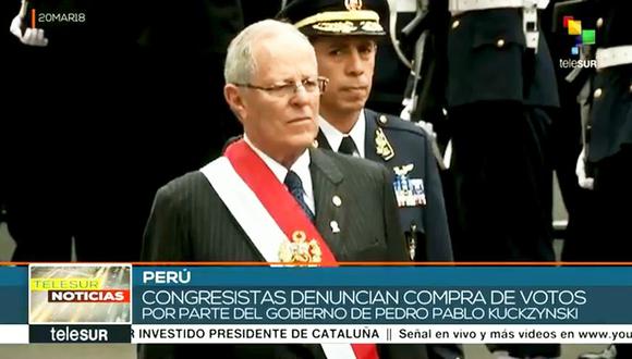 Así transmite la televisión extranjera sobre la crisis política en el Perú | VIDEOS. (Foto: Captura)