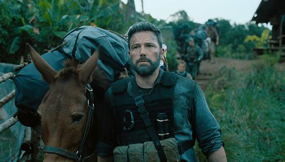 Los exmilitares estadounidenses son interpretados por Ben Affleck, Oscar Isaac, Charlie Hunnam, Garret Hedlund y el chileno Pedro Pascal (Foto: Netflix)