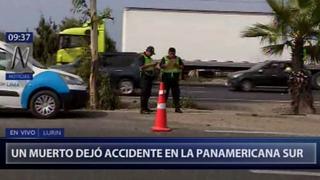 Lurín: accidente en la Panamericana Sur deja un muerto y tres heridos | VIDEO