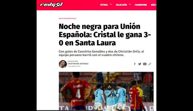 Las portadas de los medios chilenos tras la goleada de Sporting Cristal sobre Unión Española.