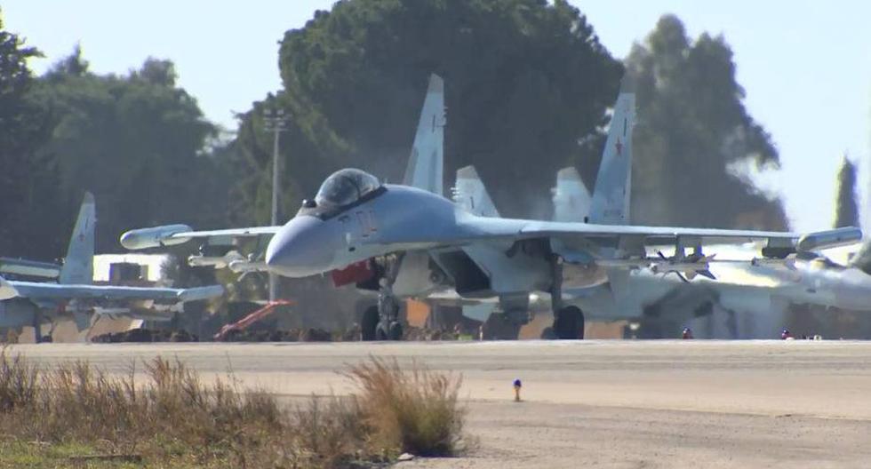 Armas de guerra: Un avión Su-35. (Foto: Ministerio de Defensa de Rusia)