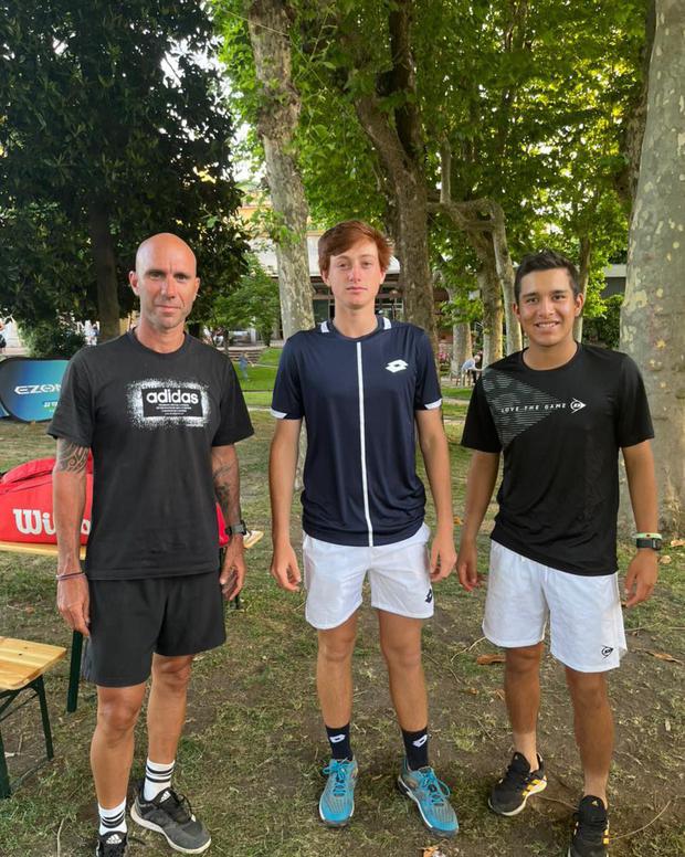 Horna, Buse y Bueno, en el 2022 cuando los jóvenes llegaron a la final de Roland Garros en dobles. (Foto: Federación de Tenis)