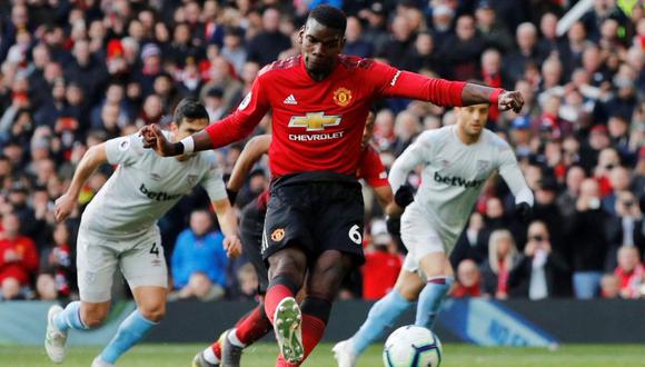 Paul Pogba se encargó de abrir el marcador en el Manchester United vs. West Ham por la jornada 34° de la Premier League (Video: YouTube)