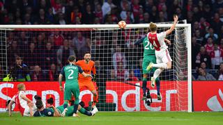 Ajax vs. Tottenham: De Ligt, el defensa que desea Barcelona, marcó el 1-0 con este notable cabezazo | VIDEO