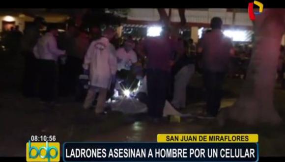 Lima: matan a dos personas por resistirse a robo de celulares