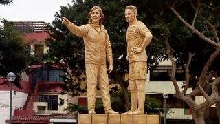 San Miguel invirtió S/20 mil en estatuas de Paolo Guerrero y Ricardo Gareca