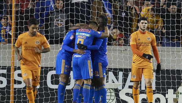 Tigres venció de visita a Houston Dynamo, en la ida de los cuartos de final de la Concachampions 2019. (Foto: AFP)
