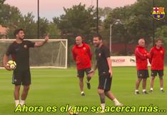 Messi y Suárez discuten en entrenamiento ante la presencia de Neymar