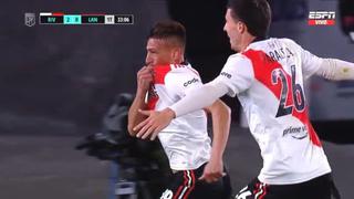 Goles de River Plate: José Paradela y Braian Romero anotaron el 2-0 ante Lanús | VIDEO