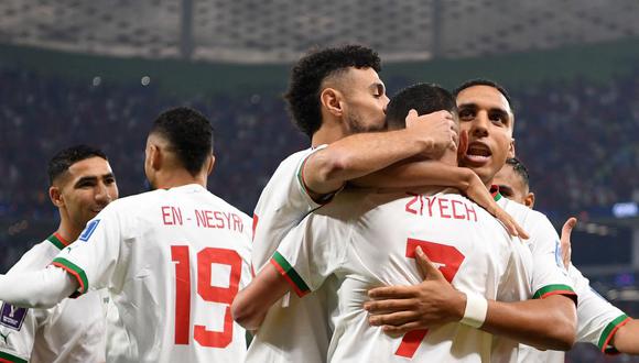 Marruecos clasificó a los octavos de final de Qatar 2022. (Foto: Agencias)