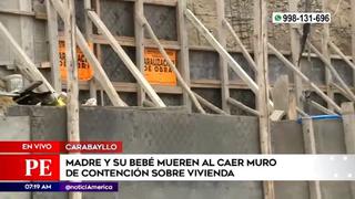 Carabayllo: fallece madre de bebe sepultado por caída de muro de contención y su otra hija se encuentra grave