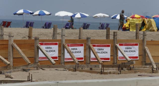 La Municipalidad de Lima paralizó trabajos que no tenían autorización. (Foto: Violeta Ayasta)