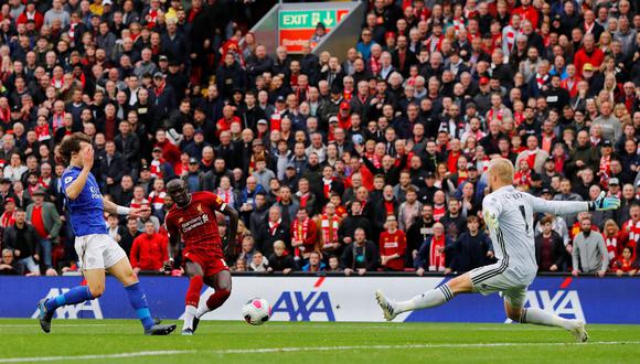 Liverpool vs. Leicester: Sadio Mané y la sutil definición para el 1-0 por Premier League. (Foto: Reuters)