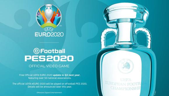 La Euro 2020 estará totalmente licenciada en el videojuego eFootball PES 2020. El parche llegará el próximo año. (Foto: PES 2020)