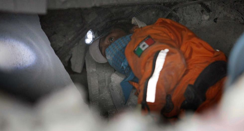 Un topo mexicano en labores de rescate tras terremoto en Haití. (Foto: Getty Images)