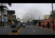Miraflores: Incendio causó alarma en la avenida El Ejército