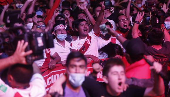 Miraflores fue uno de los puntos de concentración para ver a Perú alcanzar el repechaje a Qatar 2022. (Foto: GEC)