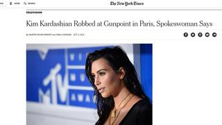 Kim Kardashian: así informó la prensa su asalto en París