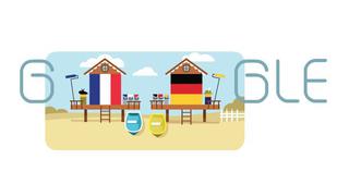 Cuartos de final: Francia vs Alemania en un doodle de Google