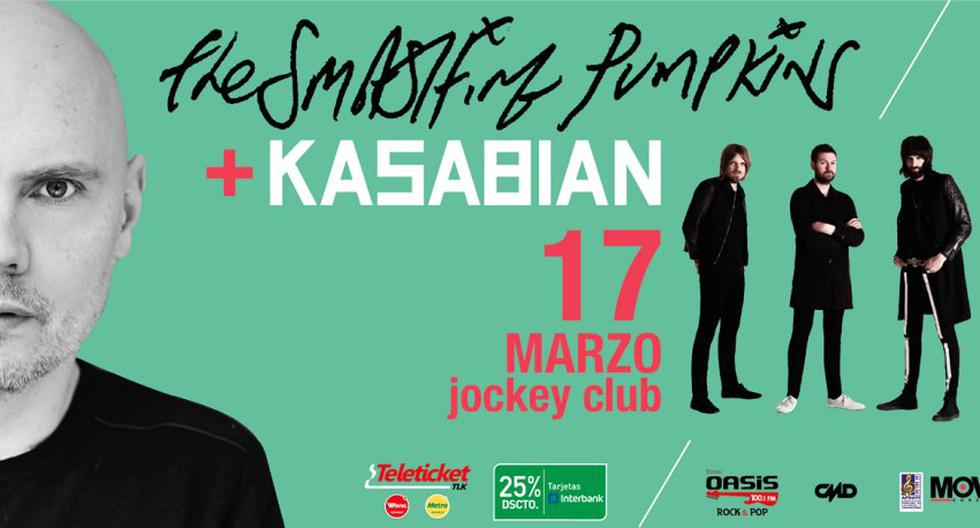 The Smashing Pumkins llegarán a Perú en marzo. (Foto: Facebook)