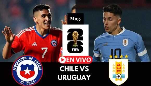 Futbol, Uruguay vs Chile. Eliminatorias mundial 2026. El