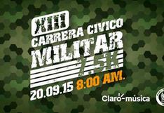 Running: 20 de setiembre será la prueba Carrera Cívico Militar