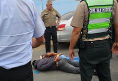 Una persona muerta y dos delincuentes capturados tras persecución y balacera en San Miguel | VIDEO 