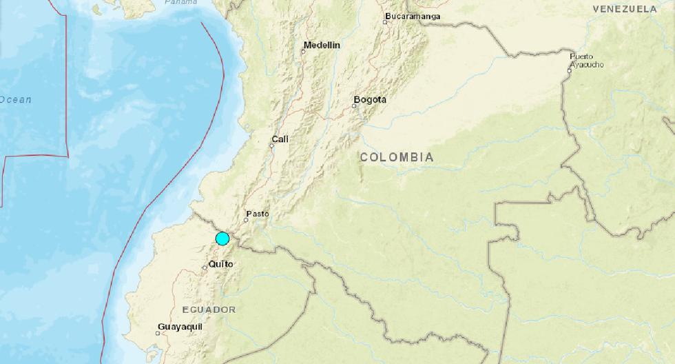 Two earthquakes of magnitude 4.5 and 3.2 are recorded in northern Ecuador, on the border with Colombia