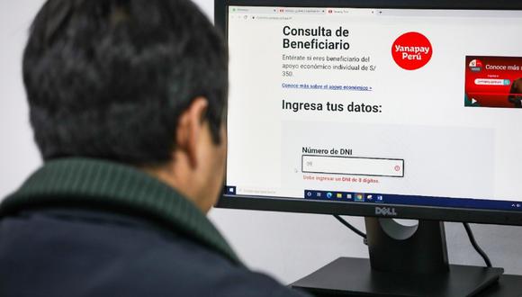 En esta nota te contamos cómo consultar si eres uno de los beneficiarios del Bono Yanapay Perú. (Foto: Andina)