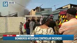 Callao: reportan incendio de regular intensidad en Bellavista | VIDEO
