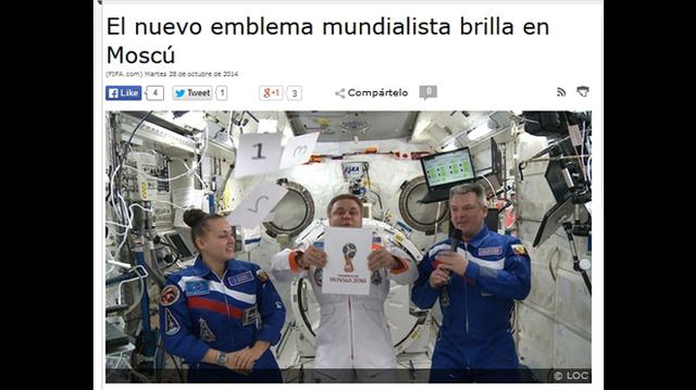 Rusia 2018: logo del mundial fue presentado desde el espacio - 2