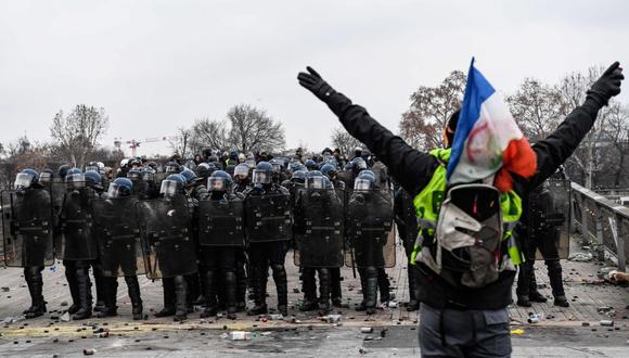 Francia: "Chalecos amarillos" desafían al Gobierno con nueva protesta. (AFP)