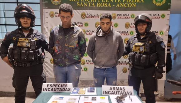 Los delincuentes extranjeros fueron detenidos en el cruce de las avenidas Los Naranjos y Copacabana, en Puente Piedra. (Foto: RPP Noticias)