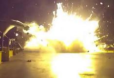 SpaceX: Así se estrelló su cohete sobre una barcaza | VIDEO