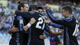 Real Madrid ganó 3-0 a Real Sociedad en inicio de liga española