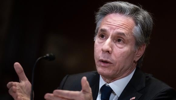 El Secretario de Estado de los Estados Unidos, Antony Blinken, en el Capitolio en Washington, DC, el 22 de marzo de 2023. (Foto de Brendan Smialowski / AFP)