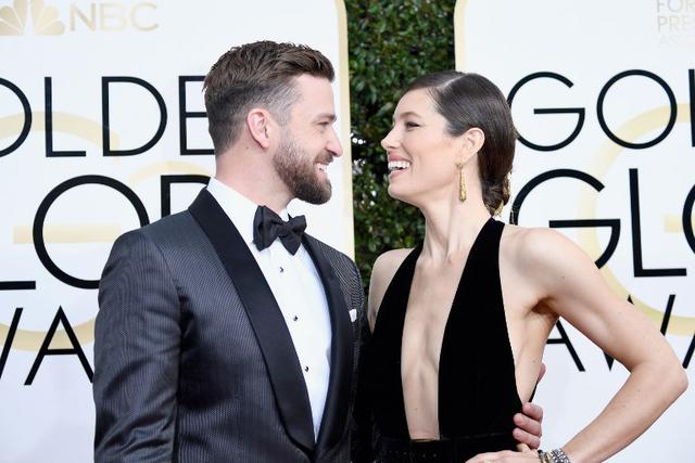 Justin Timberlake graba a su esposa Jessica Biel durmiendo en su cumpleaños (Foto: AFP)