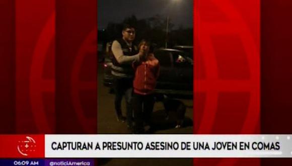 Tío de la víctima señala que su sobrina y Óscar Cahua Apaza se conocieron a través de Facebook. (Captura: América Noticias)