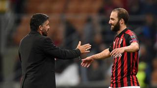 AC Milan: Gennaro Gattuso cuestionó el nivel de Gonzalo Higuaín